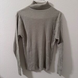 Vintage Brandini ribbed oatmeal turtleneck